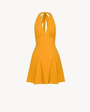 Saint Laurent Halter Dress - Yellow