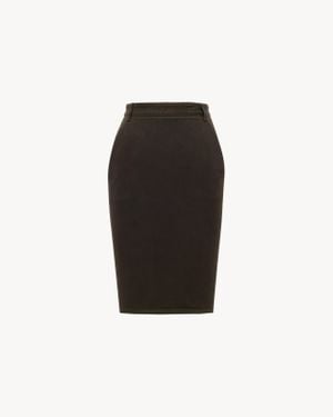 Saint Laurent Pencil Skirt - Black