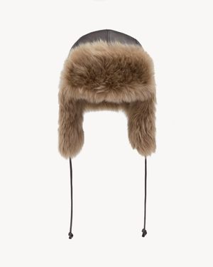 Saint Laurent Cappello Trapper - Neutro