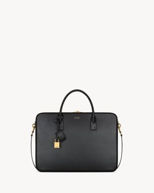 Saint Laurent Sac De Jour Large Slim Bauletto Bag - Black