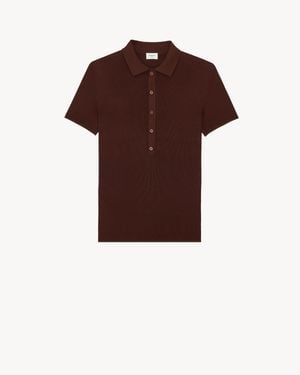 Saint Laurent Polo - Brown