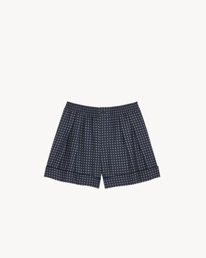 Saint Laurent Pyjama Shorts - Blue