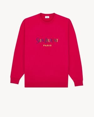 Saint Laurent Paris Sweatshirt - Red