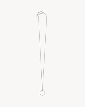 Saint Laurent Collier Anneau En Argent Argent - White