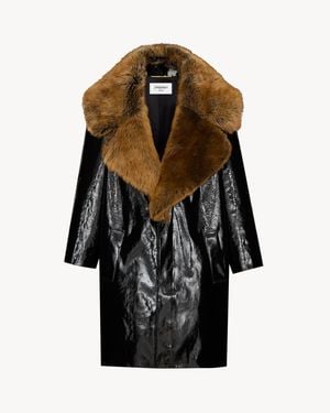 Saint Laurent Cocoon Coat - Black