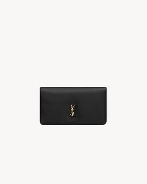 Saint Laurent Portafogli Calypso Grande - Nero
