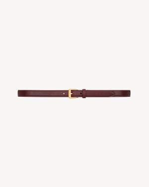 Saint Laurent Trapezoid Thin Belt - Multicolour