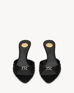 Saint Laurent Jerry Mules - Natural
