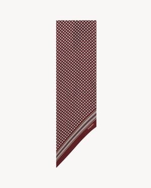 Saint Laurent Lavallière Scarf - Purple