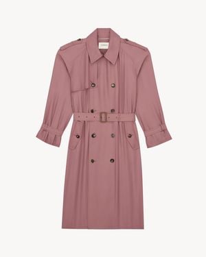 Saint Laurent Trench Coat - Pink