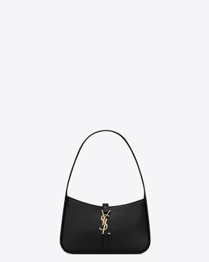 Saint Laurent Mini Le 5 À 7 In Smooth Leather - Black