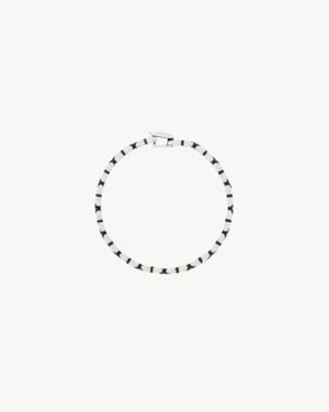 Saint Laurent Ineinandergreifendes Kettenarmband Aus Metall - Mehrfarbig