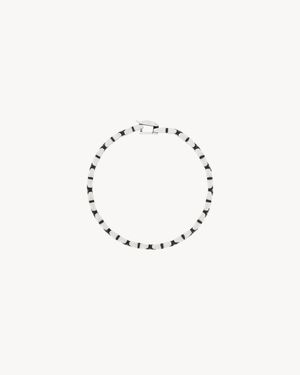 Saint Laurent Bracelet Chaîne À Maillons Entrecroisés En Métal - Multicolore