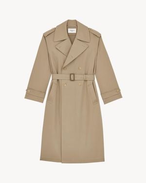Saint Laurent Trench Coat - Natural