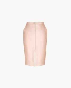 Saint Laurent Pencil Skirt - White