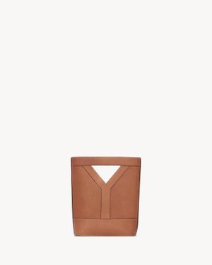 Saint Laurent Borsa A Secchiello Y Small - Marrone