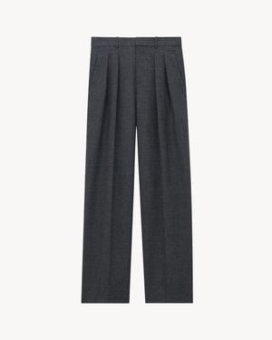 Saint Laurent Low-Waisted Pants - Gray