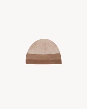 Saint Laurent Hat, Headband, And Choker - Natural