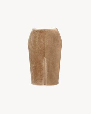 Saint Laurent Pencil Skirt - White