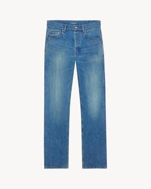 Saint Laurent Mick Long Jeans - Blue