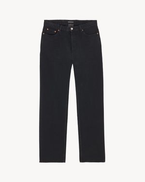 Saint Laurent Tapered High-Rise Jeans - Blue