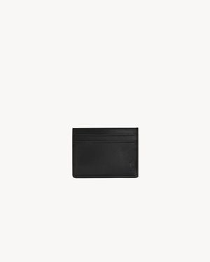 Saint Laurent Tiny Cassandre Card Case - White