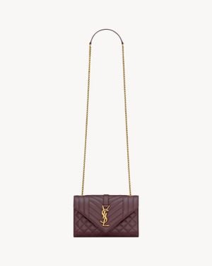 Saint Laurent Saint Laone Sizerent エンベロープ スモール（グレイン・ド・プードル レザー） - ホワイト
