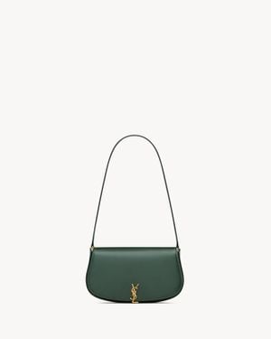 Saint Laurent Mini Voltaire En Box Vert - Blanc