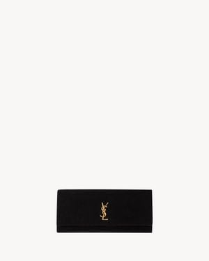 Saint Laurent Clutch Kate Con Catena - Bianco