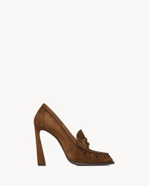 Saint Laurent Le Loafer Court Shoes - Brown