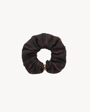 Saint Laurent Scrunchie Con Cassandre - Nero