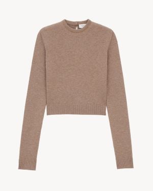 Saint Laurent Pullover Girocollo - Neutro