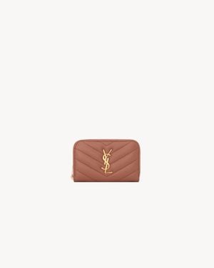 Saint Laurent Cassandre Wallet - Pink