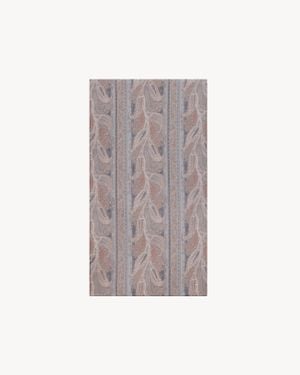 Saint Laurent Foulard Paisley En Crêpe De Soie - Gris