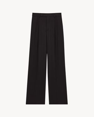 Saint Laurent Fluid Trousers - Black