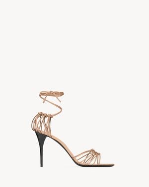 Saint Laurent Babylone Sandals - White