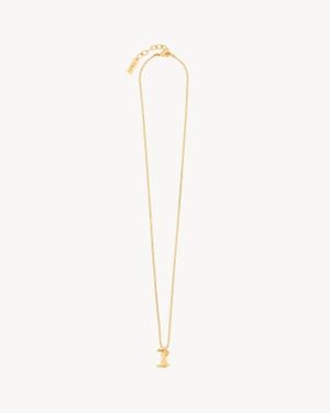 ネックレス・ペンダント Saint Laurent 'Cassandre' tassel necklace Saint Laurent Cassandre Tassel Necklace | Gold | FARFETCH CA