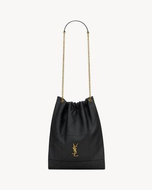 Saint Laurent Jamie 4.3 Pochon Lambskin Bag - White