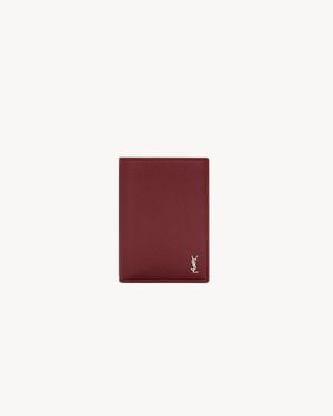 Saint Laurent Tiny Cassandre Credit Card Wallet