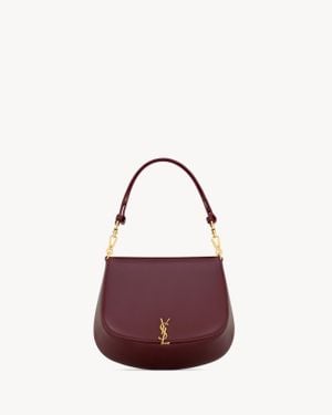 Saint Laurent Voltaire Top Handle - Purple
