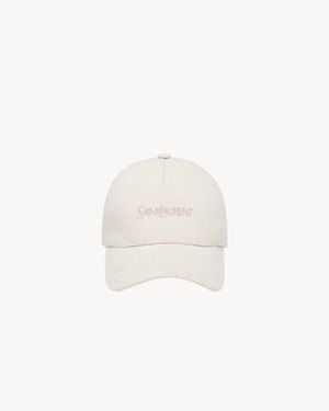 Saint Laurent Saint Laone Sizerent サンローラン キャップ（コーデュロイ） - ホワイト