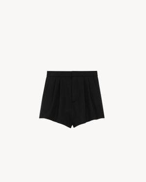 Saint Laurent タキシードショーツ（グレイン・ド・プードル） ブラック