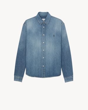 Saint Laurent Cassandre Shirt - Blue