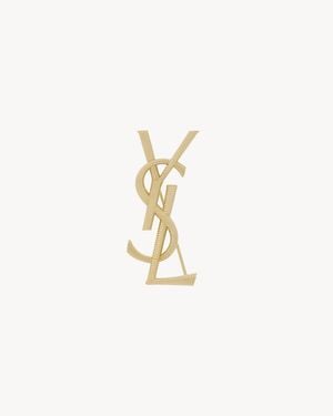 Saint Laurent Cassandre Brooch - Metallic
