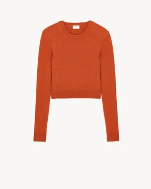 Saint Laurent Crewneck Sweater - Orange