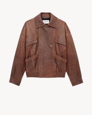 Saint Laurent Bomber Jacket - Brown