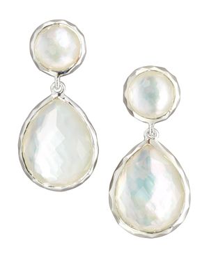 Ippolita 2-Stone Earrings - White