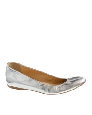 J.Crew Cece Metallic Ballet Flats