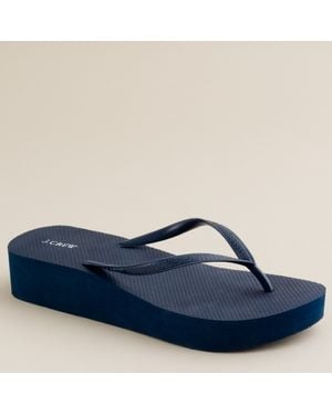 J.Crew Skinny Wedge Flip-flops - Blue