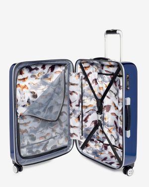 Ted Baker Herringbone Cabin Suitcase - Blue